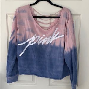 PINK cropped sweatshirt
